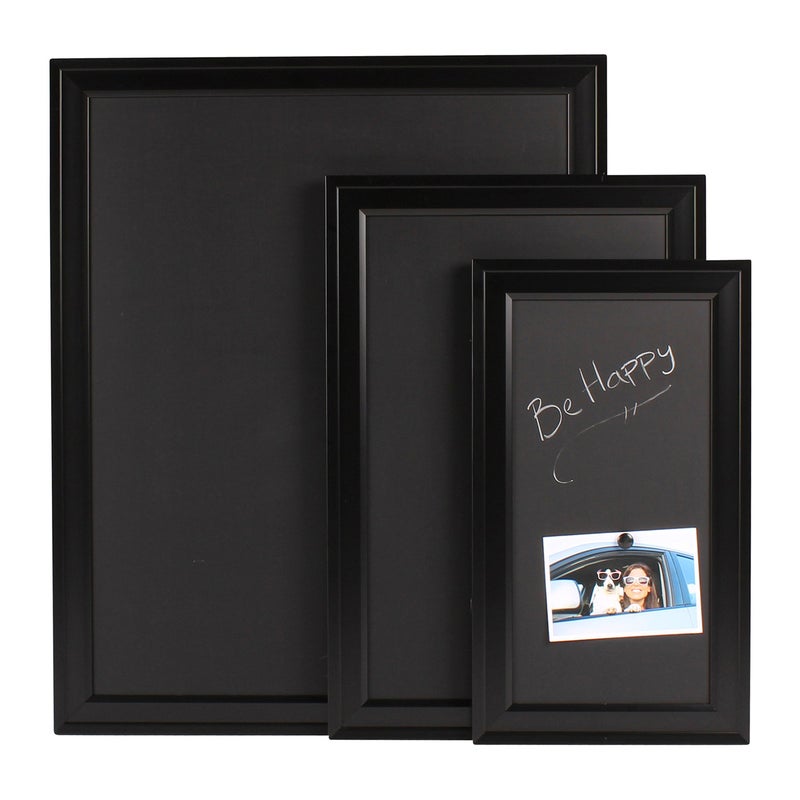 DesignOvation Bosc Framed Magnetic Chalkboard, 18.5x27.5, Black - Image 4